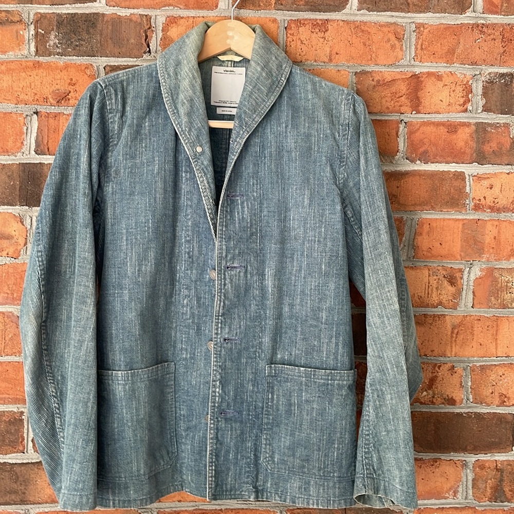 Visvim Artifact Coverall blue corduroy
